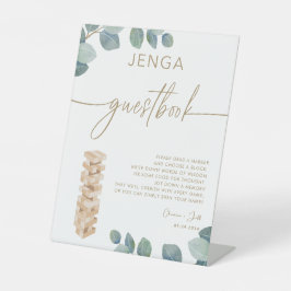 Casamento de Livro Convidado de Eucalyptus Dourado