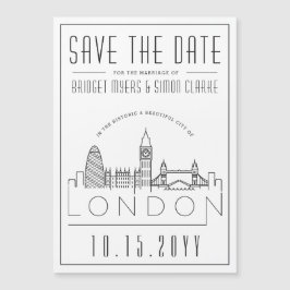 Casamento de Londres | Skyline Estilizado Salvar a