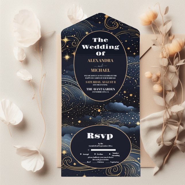 Casamento de Lua das Estrelas Azuis Celestiais (Criador carregado)