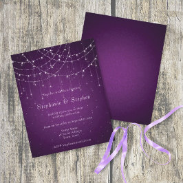 Casamento de Luzes de Corda e Sudorniz Roxo do Orç