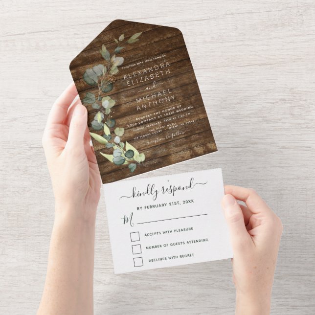 Casamento de madeira do País Russo Eucalyptus (Aba destacável)