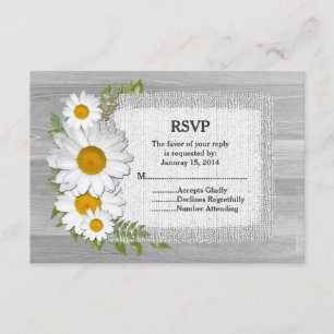 Casamento de madeiras-de-bico-margarida russa RSVP