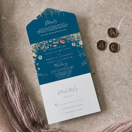 Casamento de marinho Boho Wildflower