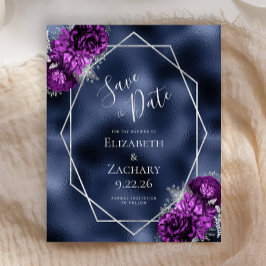 Casamento de Marinho Floral de Prata de Prata de P