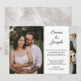 Casamento de mármore chic atrasado Foto personaliz