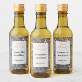 Casamento de Mármore Rosa de Cinza Elegante