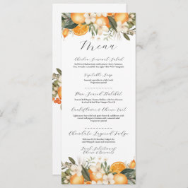 Casamento de Menu Flores de Citros Florais de Lara