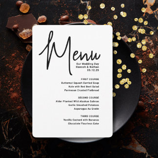 Casamento de Menu Moderno Mashup