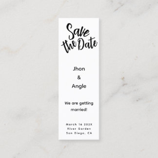 Casamento de Miniorçamento Salve a Data Cartões de