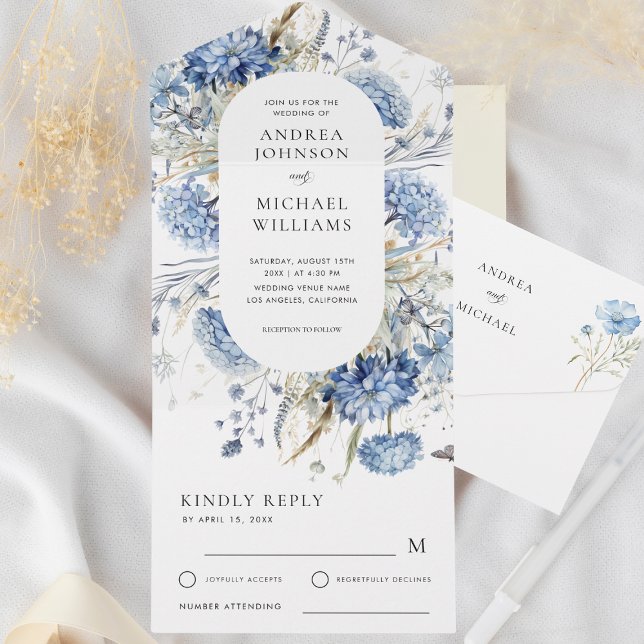 Casamento de Mola Floral de Lavanda Azul (Criador carregado)