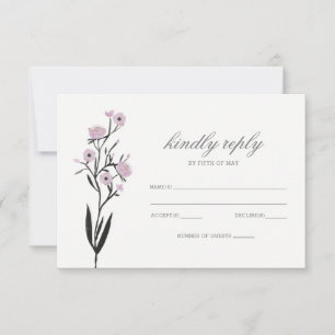 Casamento de Mola Floral Rsvp