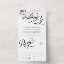 Casamento de Nadadores Elegantes Pretos e Brancos