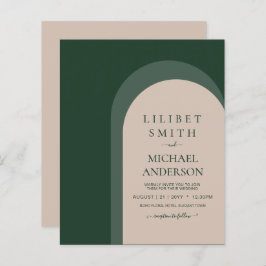 Casamento de Narração Verde Emerald