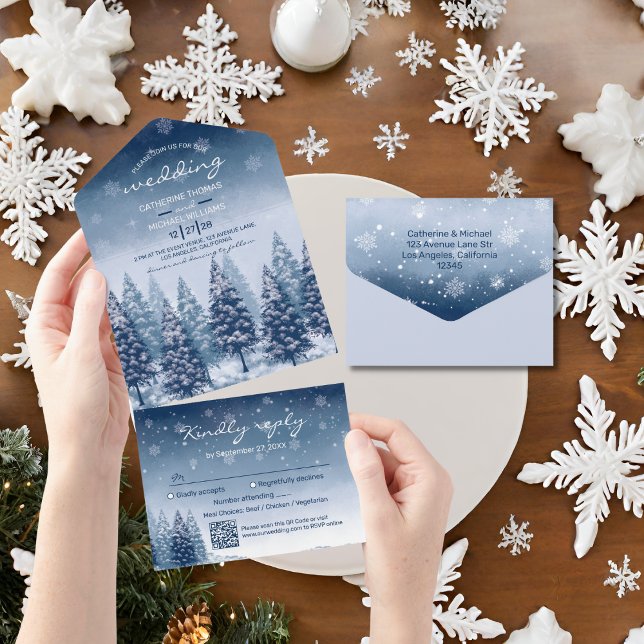 Casamento de Natal com pinheiro Blue Winter Wonder (Criador carregado)