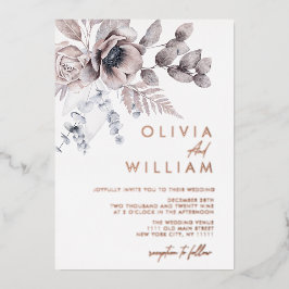 Casamento de Natal de Inverno Floral Botânico