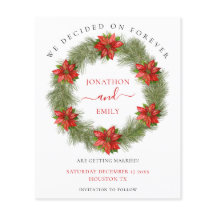 Casamento de Natal de Poinsettia de Orçamento Salv