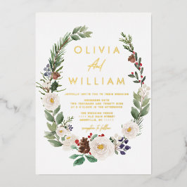 Casamento de Natal Floral Winter Greenery