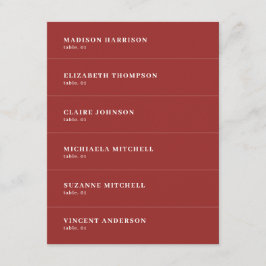 Casamento de Natal Nome Local Cartão DIY