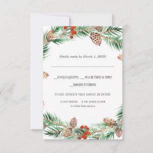 Casamento de Natal   RSVP de Cores Aquáticas com E
