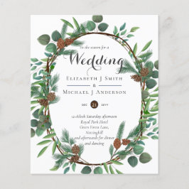 Casamento de Natal Russo do Orçamento Convite para