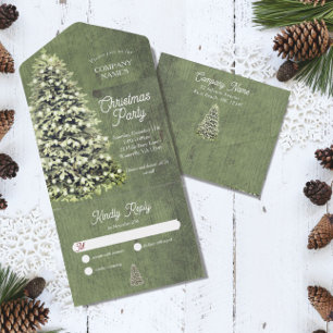 Casamento de Natal Verde com Flocos de Neve de inv
