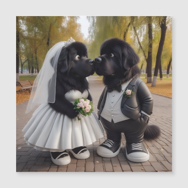 Casamento de newfs (Frente)