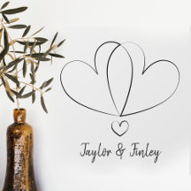 Casamento de Nomes Personalizados Mínimos Simples