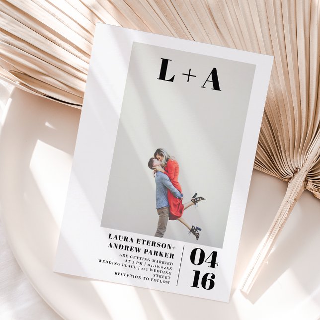 Casamento de orçamento de foto minimalista moderno (Criador carregado)