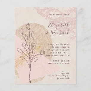 Casamento de Orçamento Dourado com Abstrato cor-d
