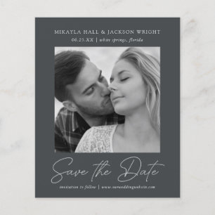 Casamento de Orçamento Salva a Data Script Casual 