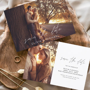 Casamento de Orçamento Salvar a Data Foto Manuscri