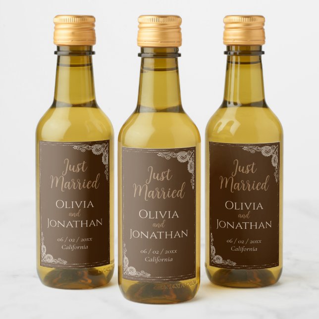 Casamento de ornamentado de Bronze Clássico Elegan (Garrafas)