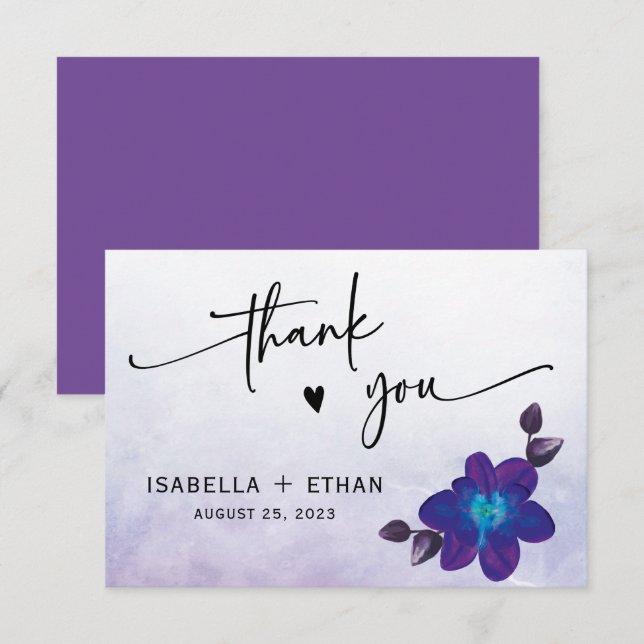 Casamento de Orquídea Azul (Frente/Verso)