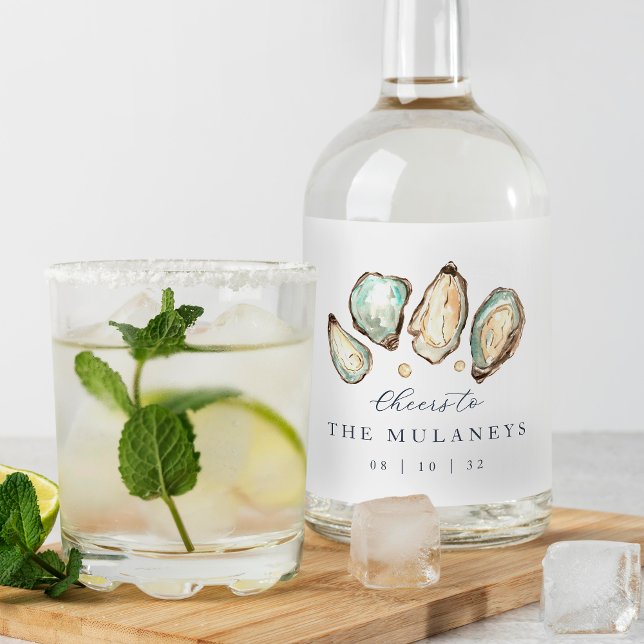 Casamento de Ostras de Aquarela Costeira (Criador carregado)