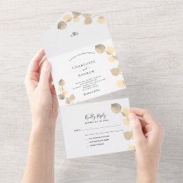 Casamento de ouro Eucalyptus greenery