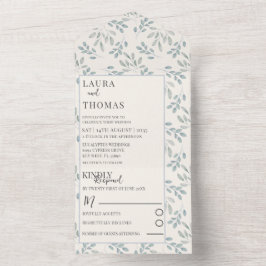 Casamento de Padrão de Folhagem Rústica