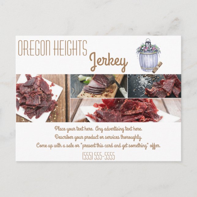 Casamento de País de Verão com Cartão de Publicida (Frente)