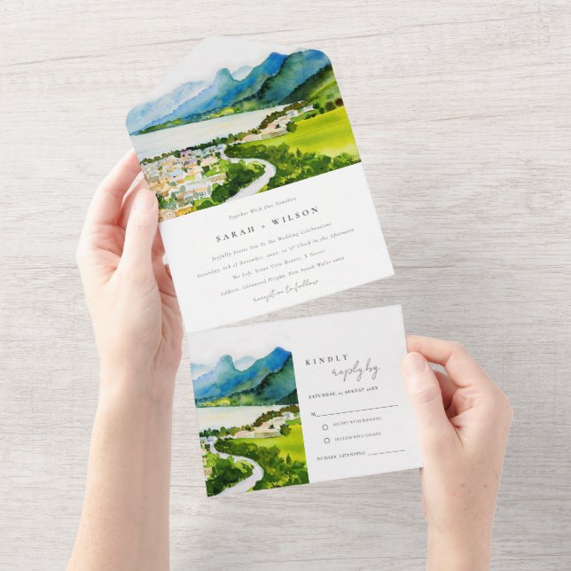 Casamento de Paisagem Rustic Countryside Lake (Tearaway)