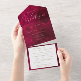Casamento de Passão Burgundy