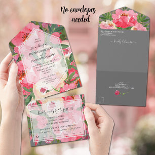 Casamento de Peões Cor-de-Água Rosa