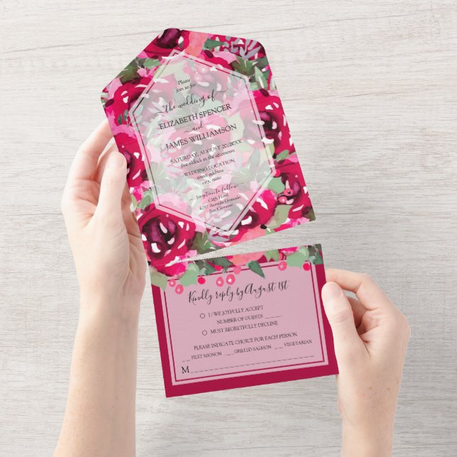 Casamento de Peões Cor-de-Água Rosa (Aba destacável)
