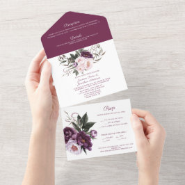 Casamento de Peões Rosa Púrpura