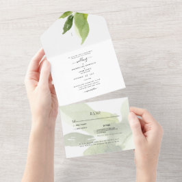 Casamento de poços de folhas de Primavera
