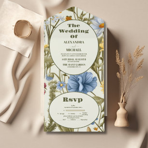 Casamento de Prados de Flor Selvagem Whimsical