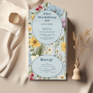 Casamento de Prados de Flor Selvagem Whimsical