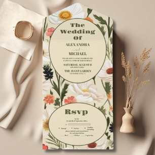 Casamento de Prados de Flor Selvagem Whimsical