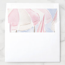 Casamento de praia com guarda-chuva de coloração r