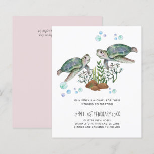 Casamento de praia com tartarugas marinhas BUDGET