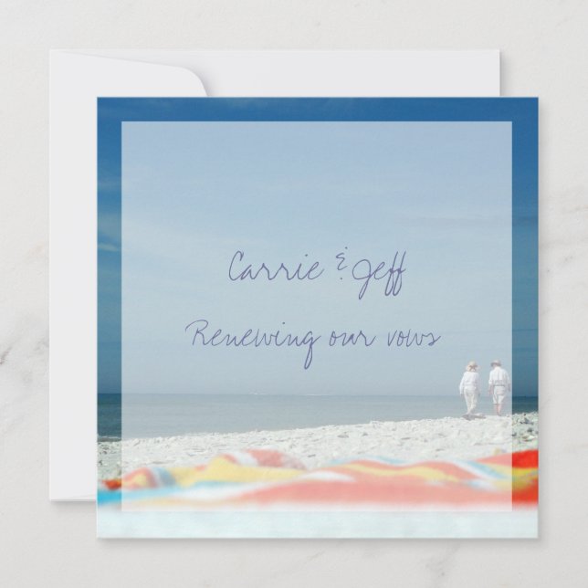 Casamento de praia de destino (Frente)