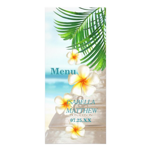 Casamento de Praia - Menu (Frente)